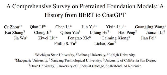 从BERT到ChatGPT，百页综述梳理预训练大模型演变史